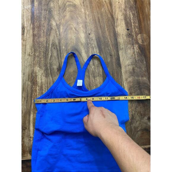 Tear Away Blue Sleeveless Racerback Tank Top Size Small - Picture 4 of 4